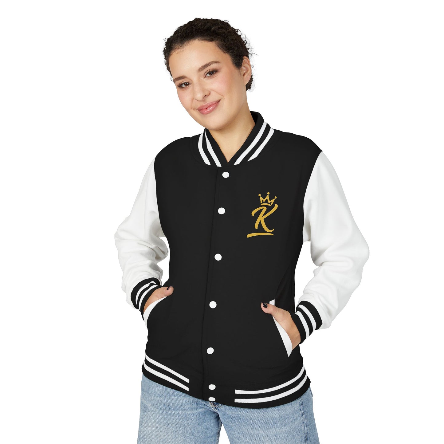 Letterman Jacket - 'iamKing' Gold Varsity Jacket (Fuel Your Best Self)