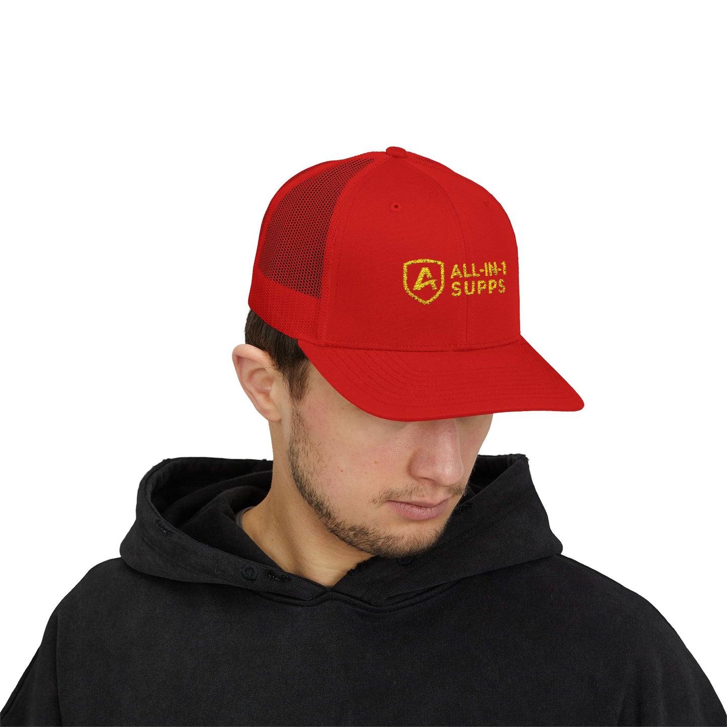 All-In-1 Supps Embroidered Trucker Cap