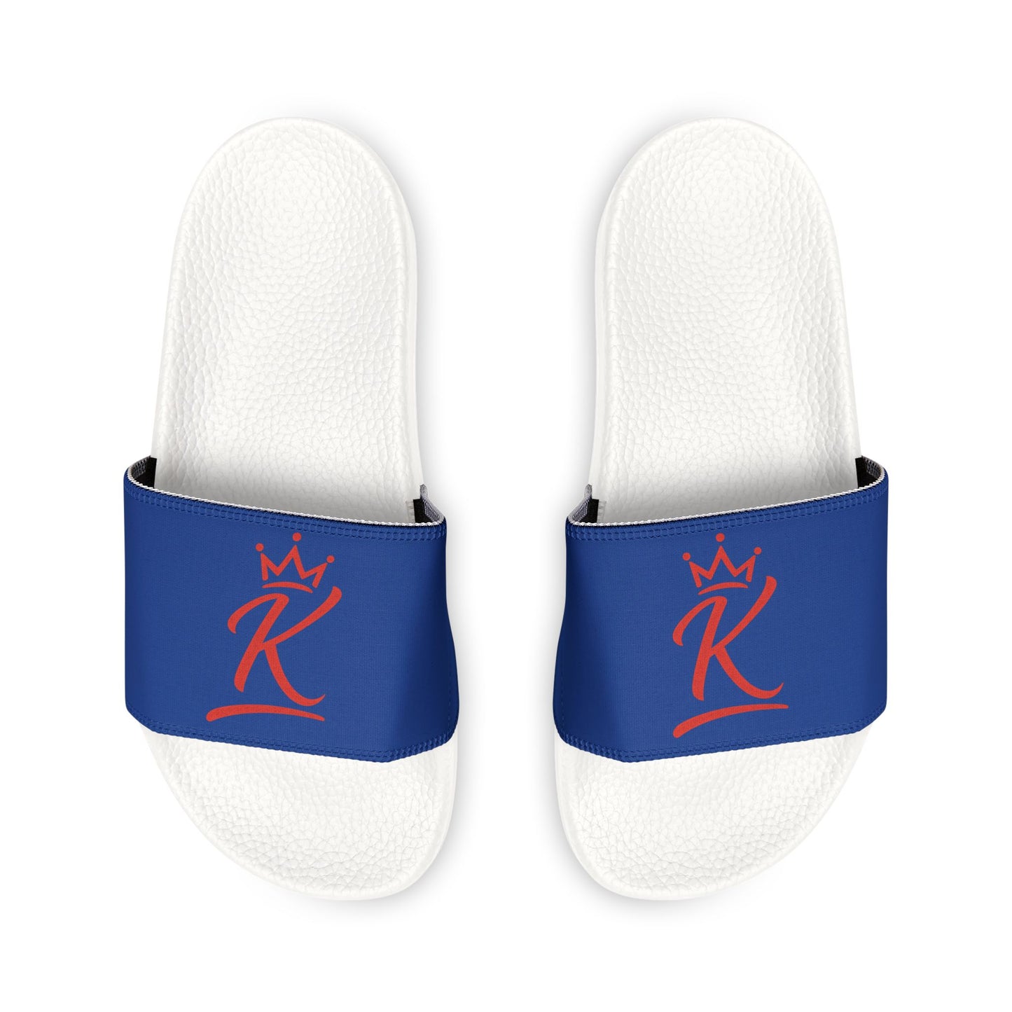 Men's Slide Sandals with Red Signature Logo – Casual Pool & Lounge Slides