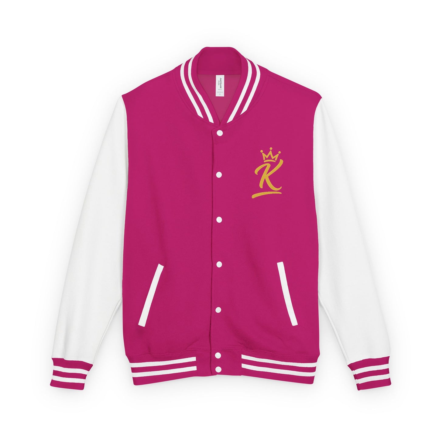Letterman Jacket - 'iamKing' Gold Varsity Jacket (Fuel Your Best Self)