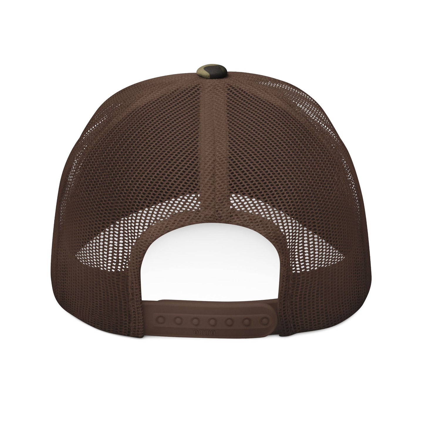 Camouflage Trucker Hat — Embroidered "All-In-1 Supps" Logo