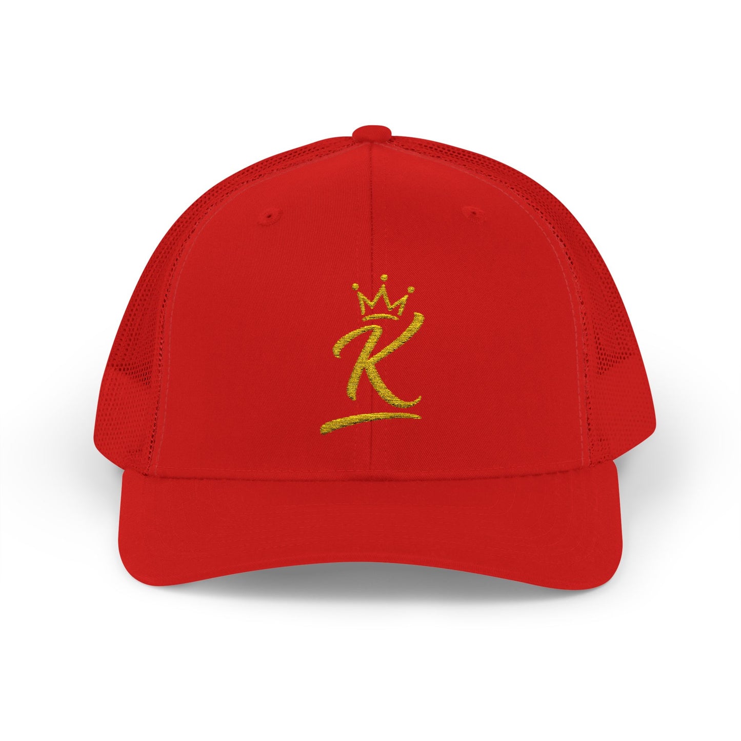 King 'K' Gold Script Snapback Trucker Cap