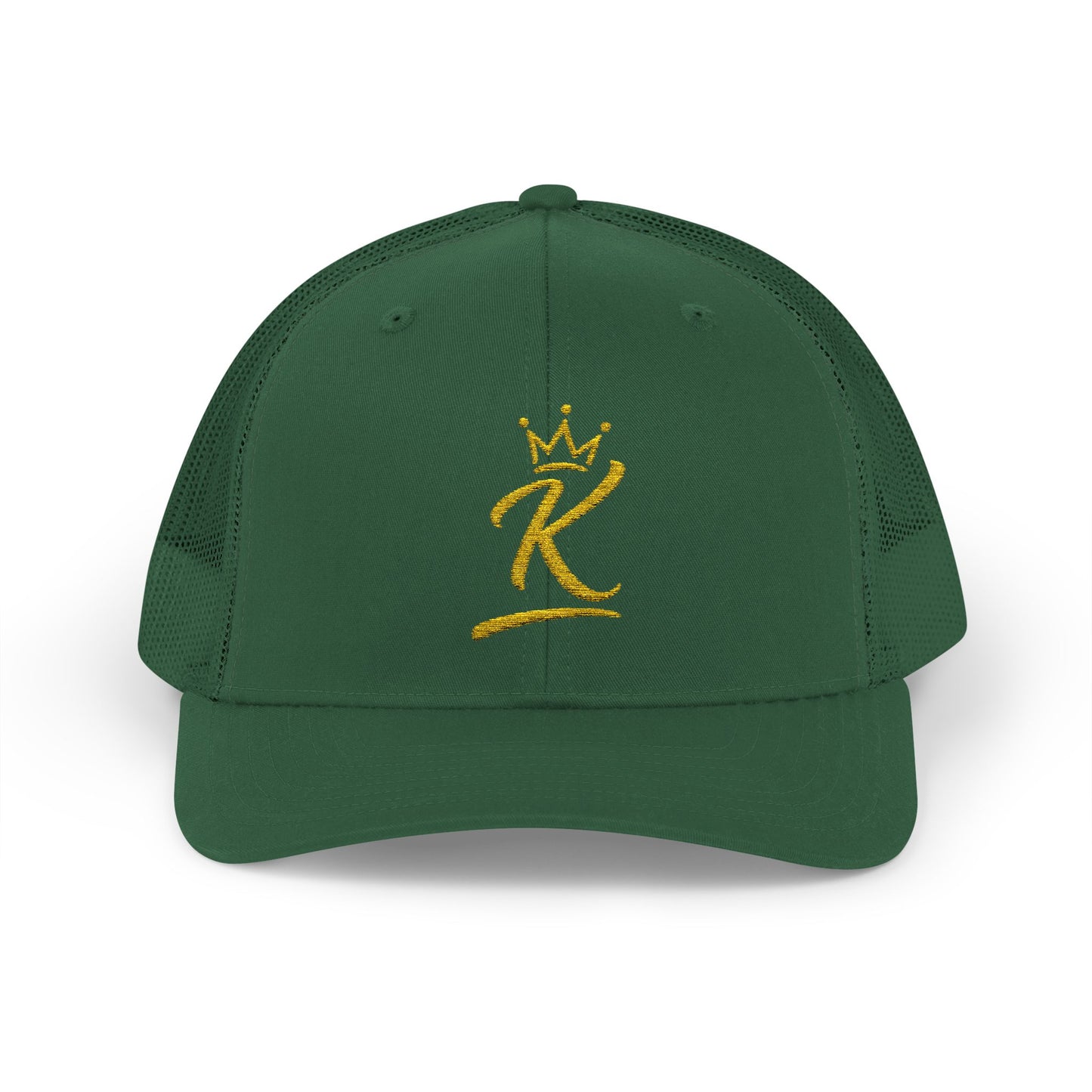 King 'K' Gold Script Snapback Trucker Cap