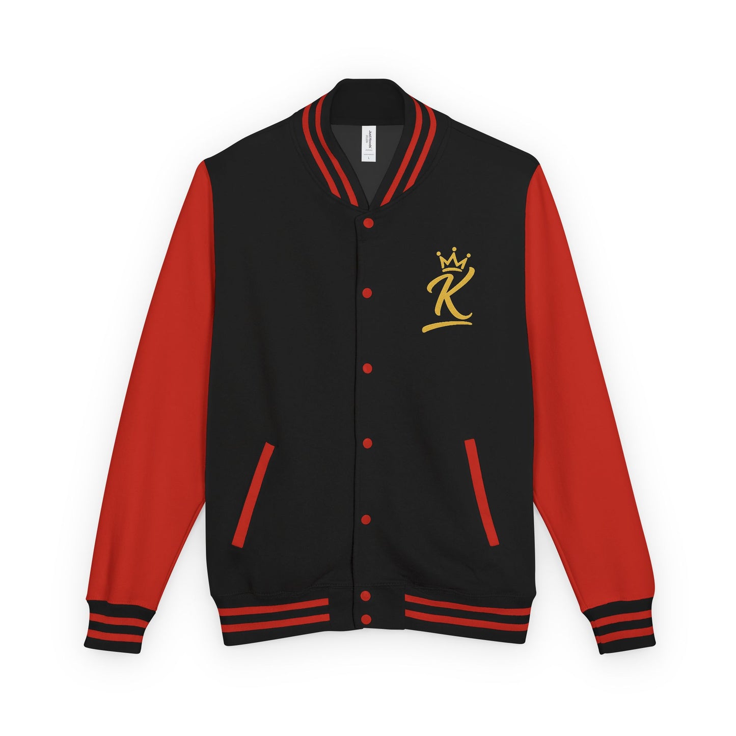 Letterman Jacket - 'iamKing' Gold Varsity Jacket (Fuel Your Best Self)