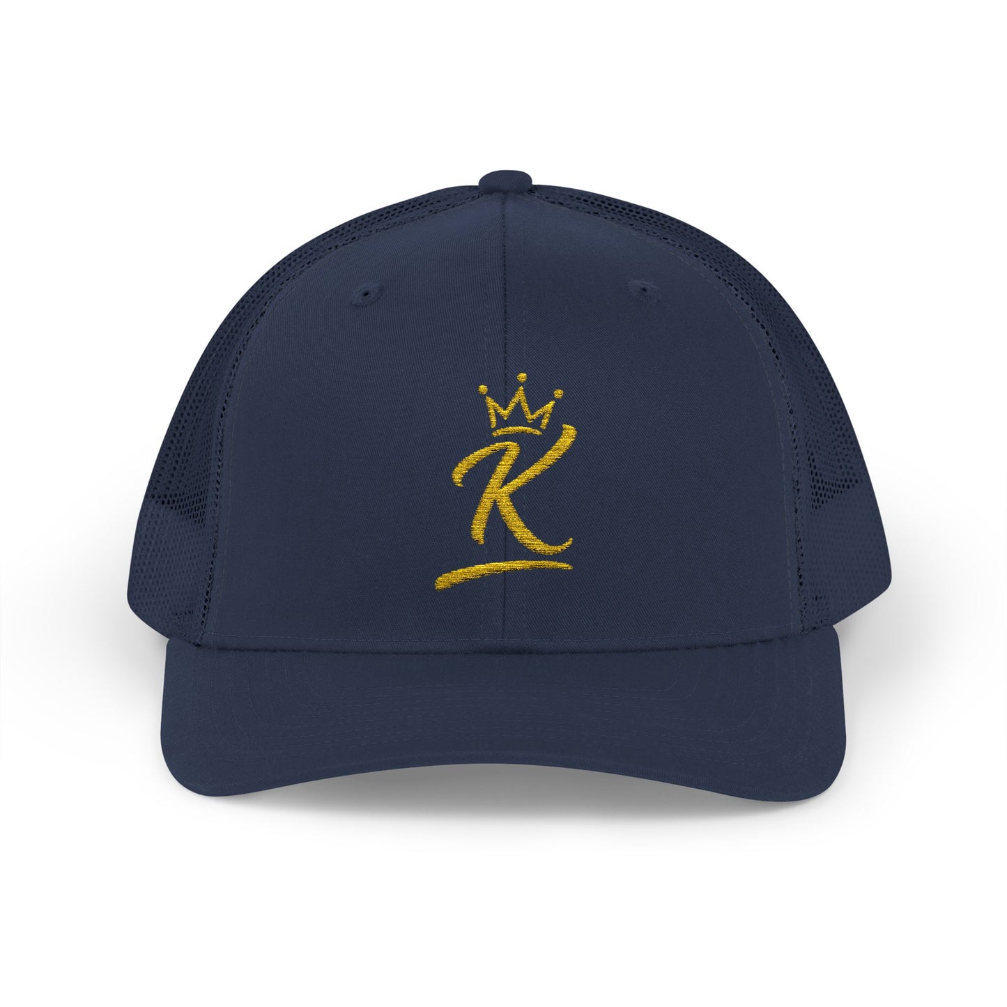 King 'K' Gold Script Snapback Trucker Cap