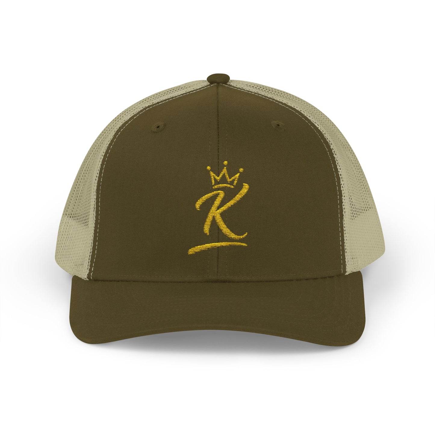 King 'K' Gold Script Snapback Trucker Cap
