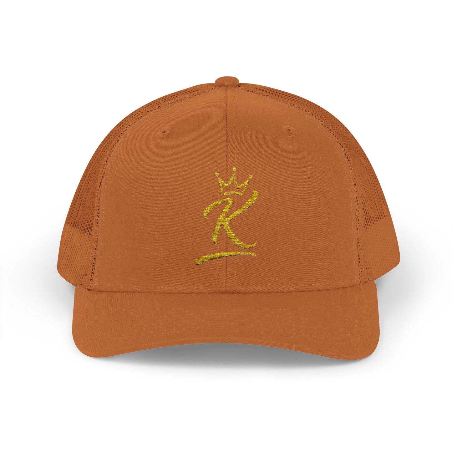 King 'K' Gold Script Snapback Trucker Cap