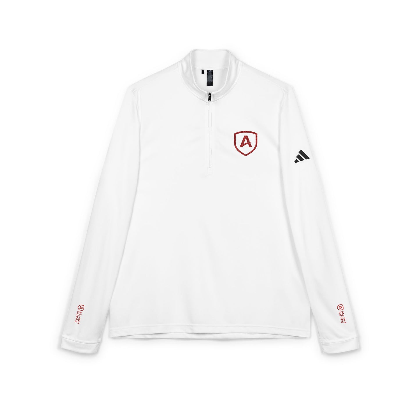 All-In-1 Supps Embroidered Quarter-Zip Pullover