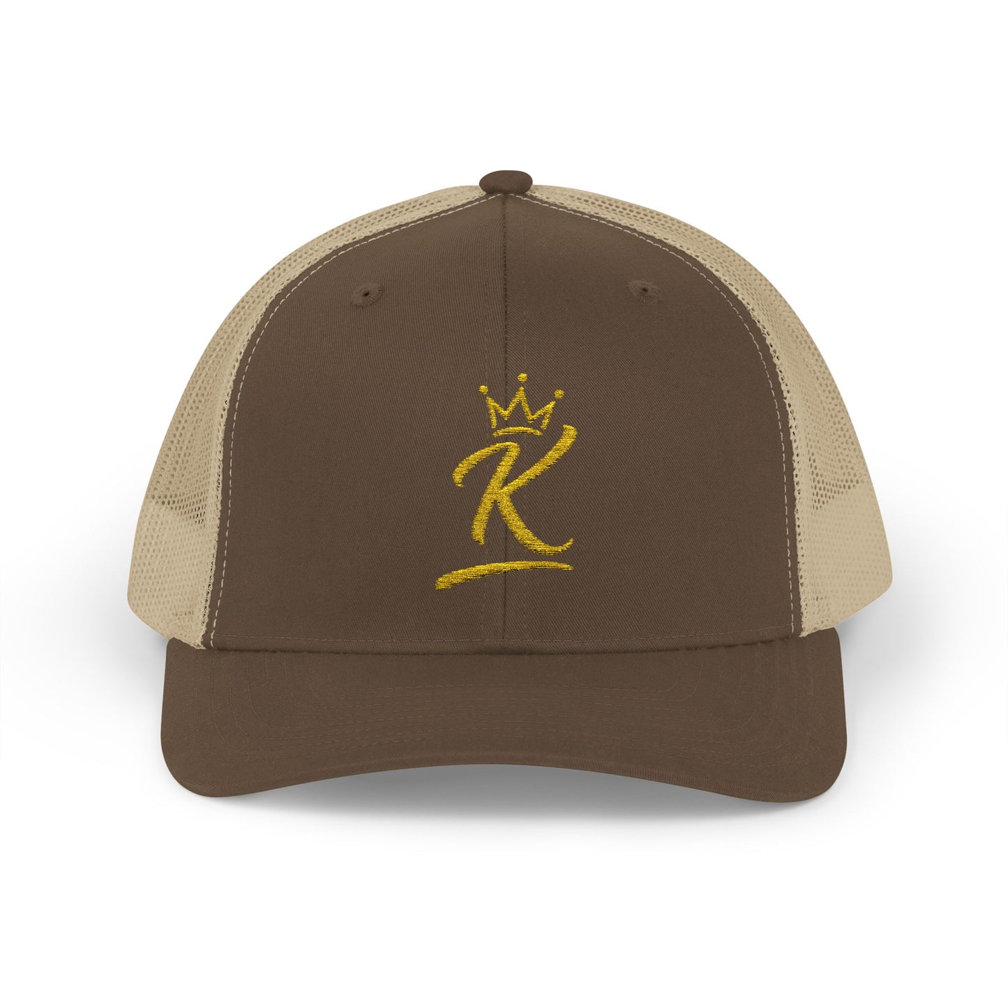 King 'K' Gold Script Snapback Trucker Cap