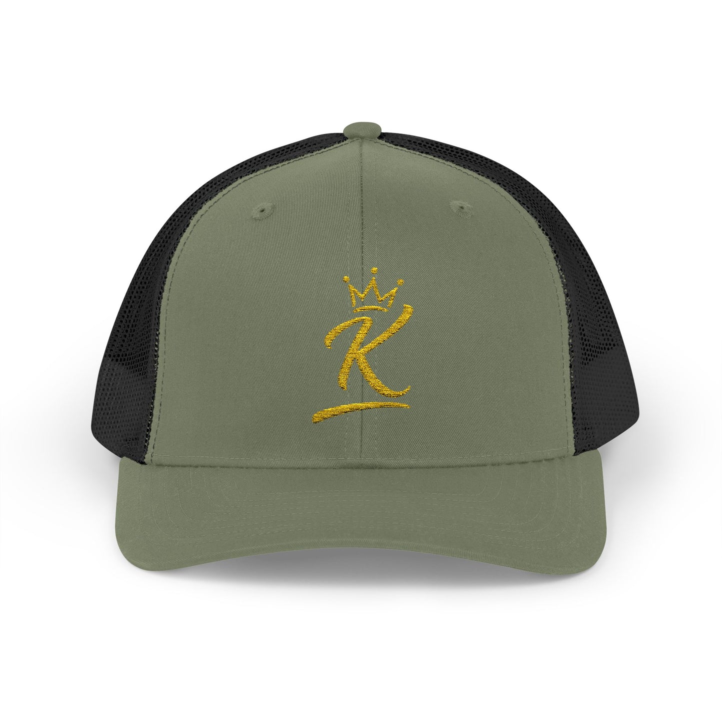 King 'K' Gold Script Snapback Trucker Cap