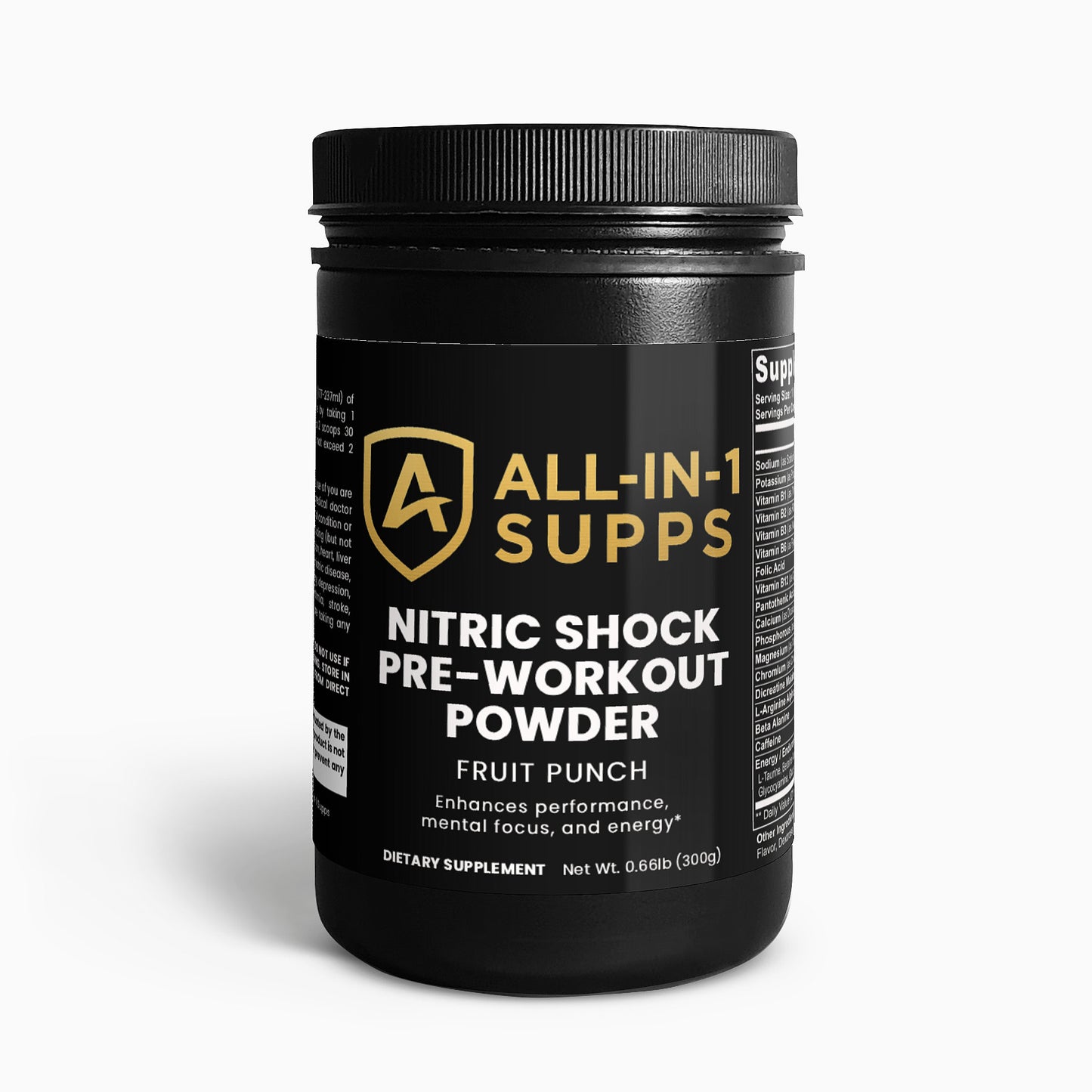 Nitric Shock Pre-Workout Powder (Fruit Punch)
