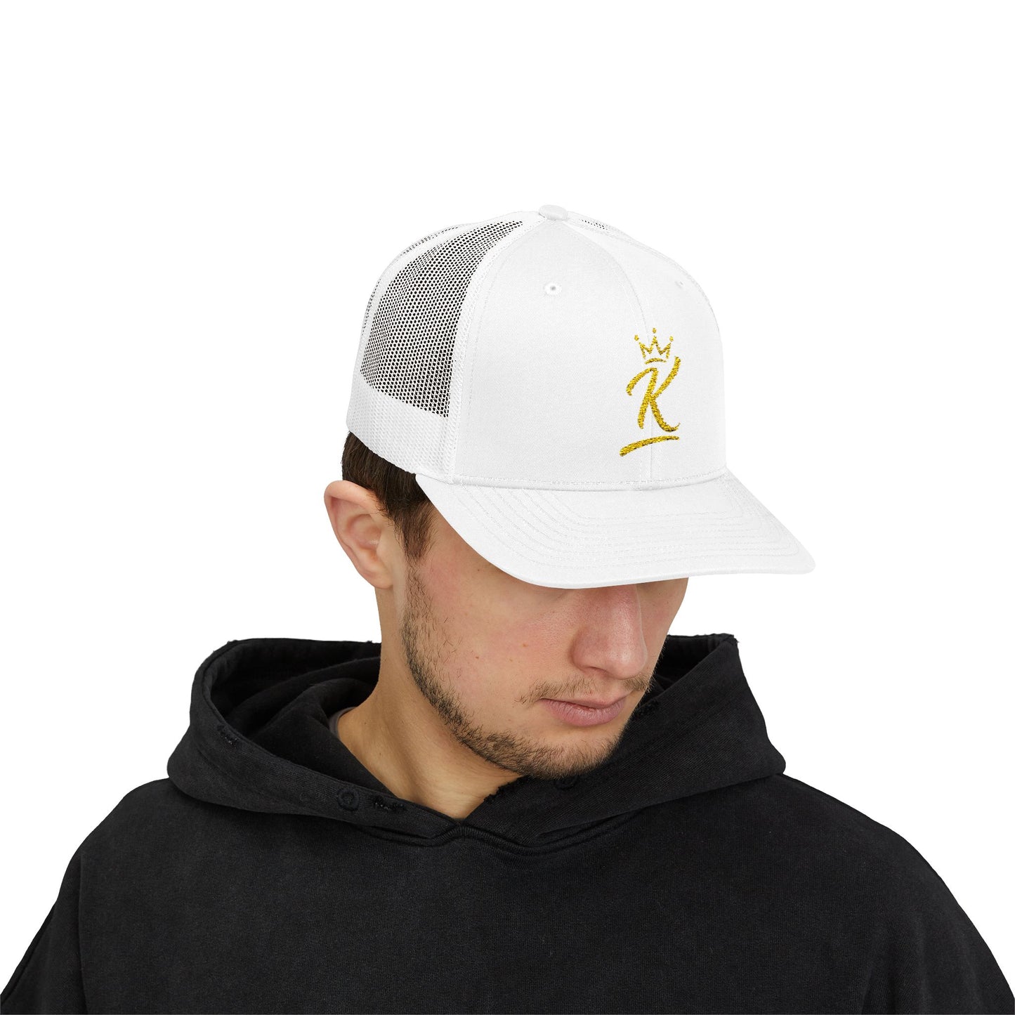 King 'K' Gold Script Snapback Trucker Cap