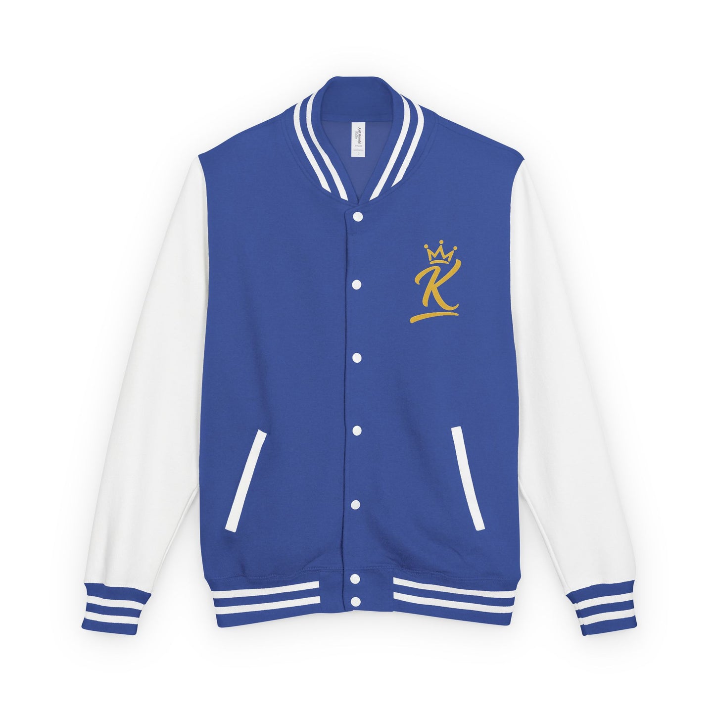Letterman Jacket - 'iamKing' Gold Varsity Jacket (Fuel Your Best Self)