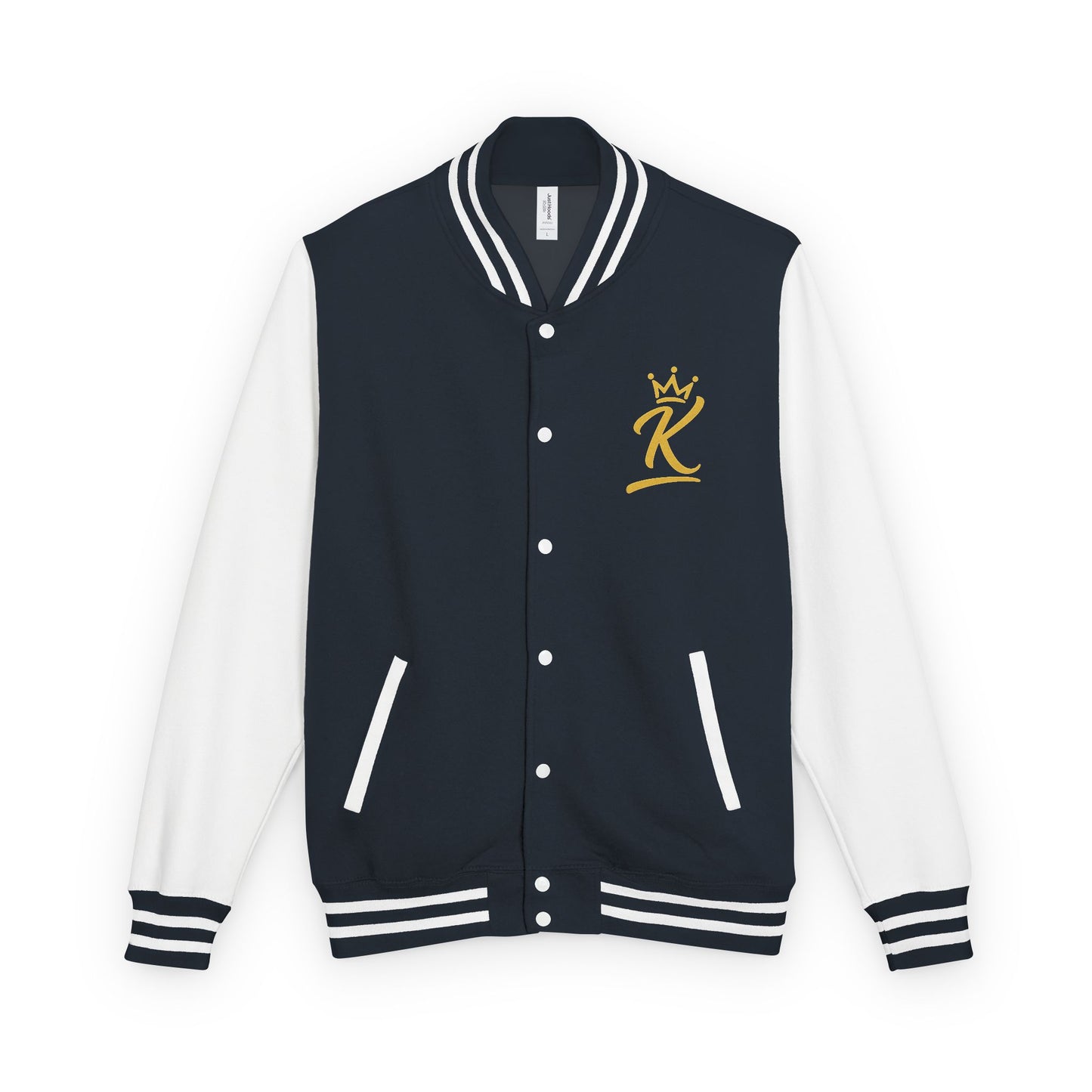 Letterman Jacket - 'iamKing' Gold Varsity Jacket (Fuel Your Best Self)