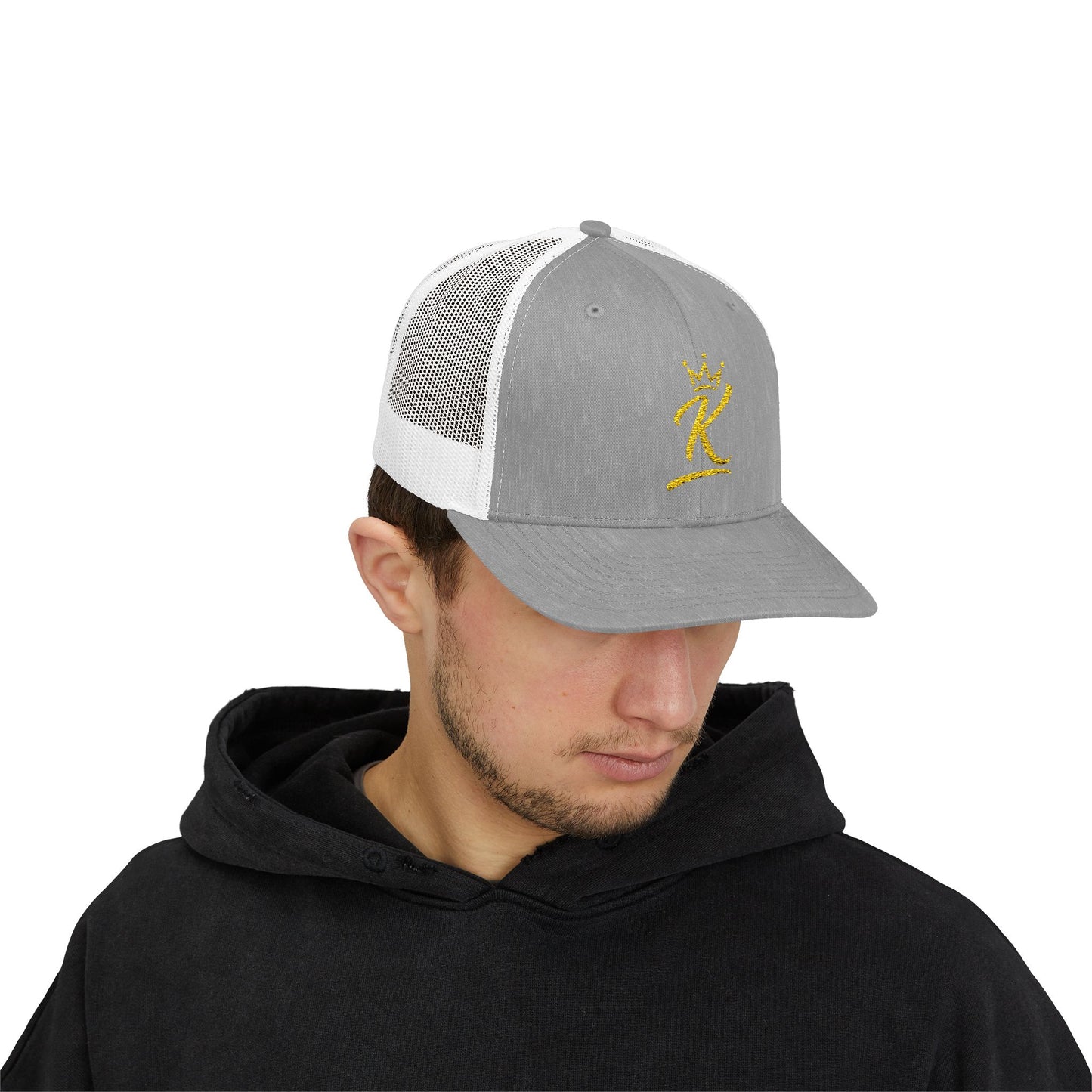 King 'K' Gold Script Snapback Trucker Cap