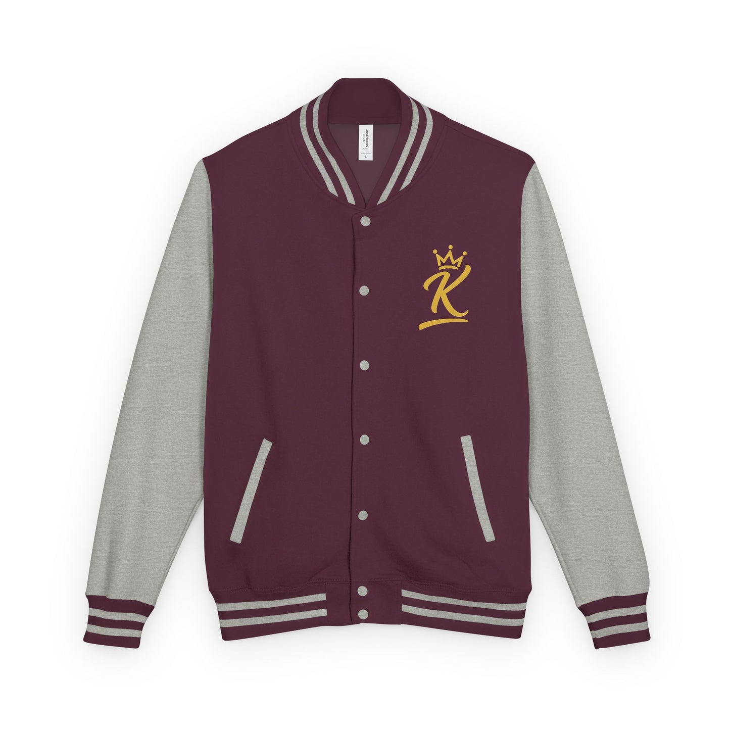 Letterman Jacket - 'iamKing' Gold Varsity Jacket (Fuel Your Best Self)