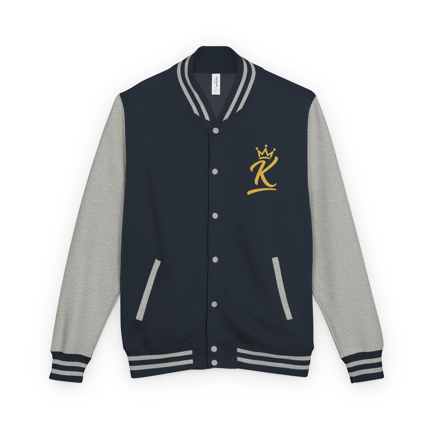 Letterman Jacket - 'iamKing' Gold Varsity Jacket (Fuel Your Best Self)