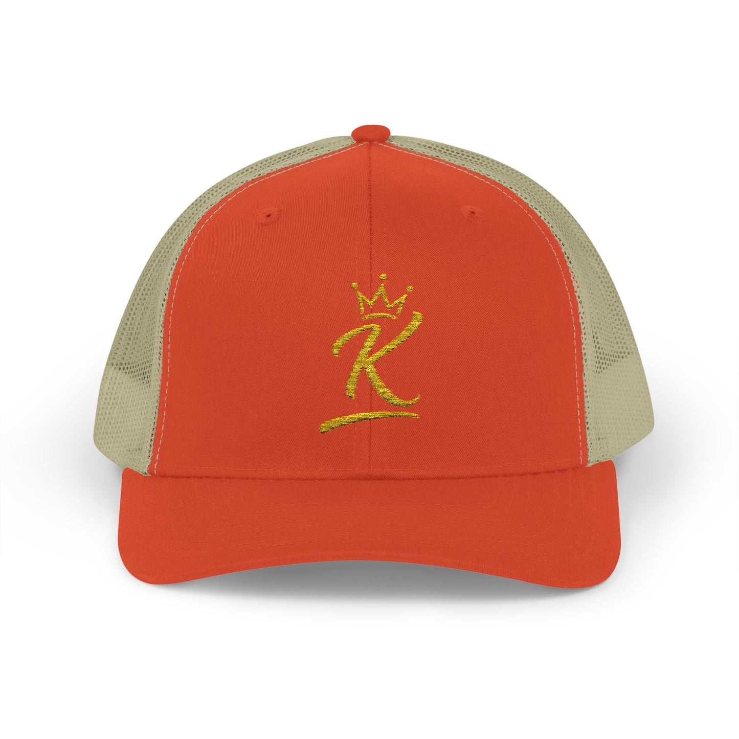 King 'K' Gold Script Snapback Trucker Cap