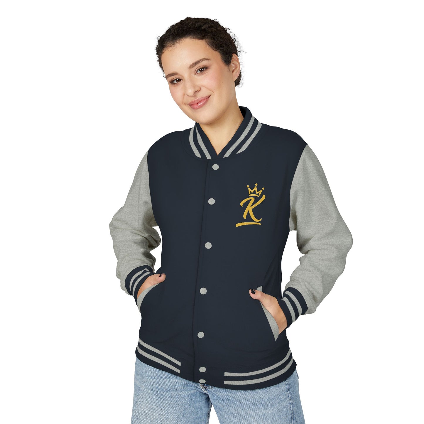 Letterman Jacket - 'iamKing' Gold Varsity Jacket (Fuel Your Best Self)