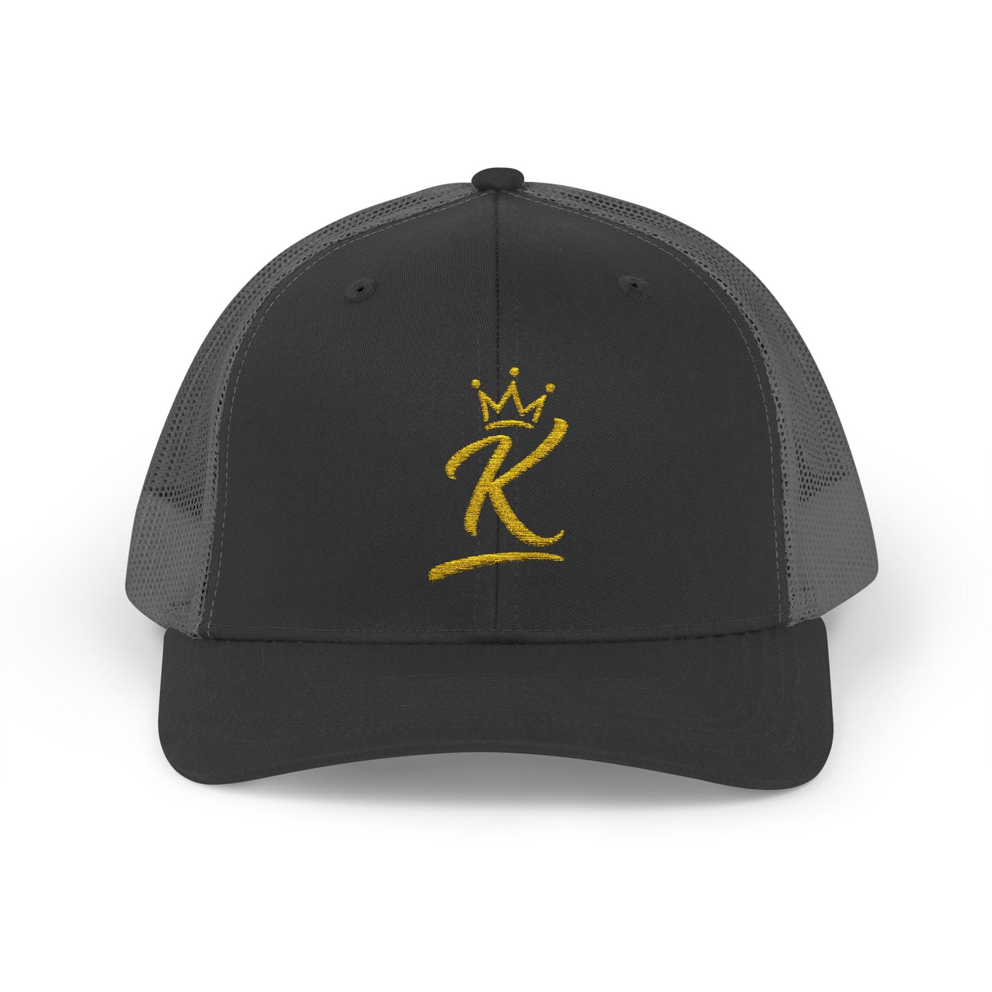 King 'K' Gold Script Snapback Trucker Cap