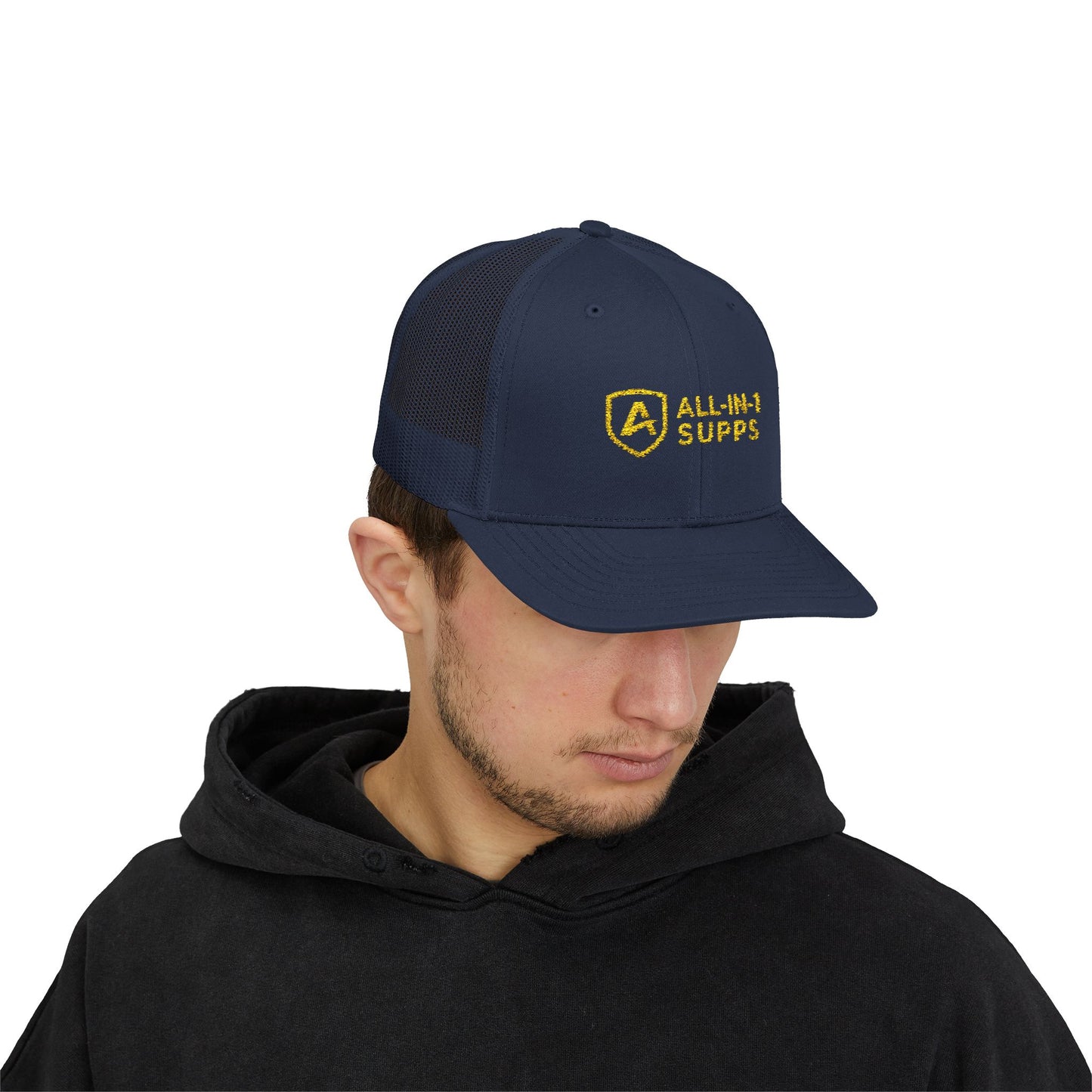 All-In-1 Supps Embroidered Trucker Cap