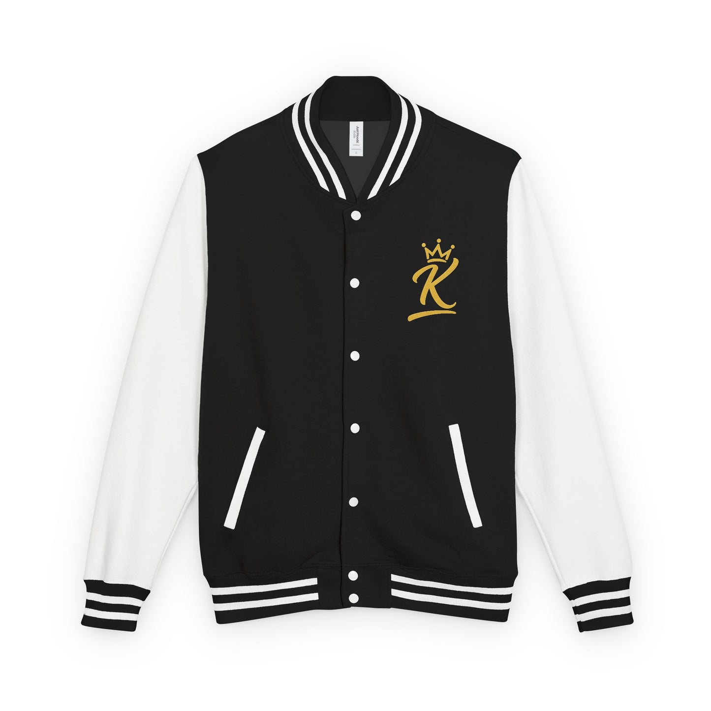 Letterman Jacket - 'iamKing' Gold Varsity Jacket (Fuel Your Best Self)