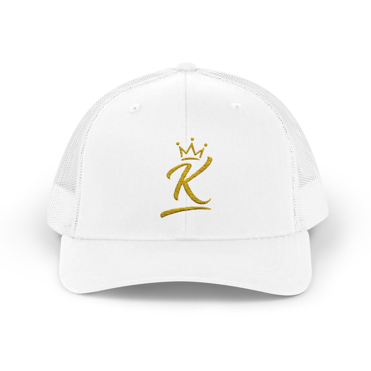 King 'K' Gold Script Snapback Trucker Cap